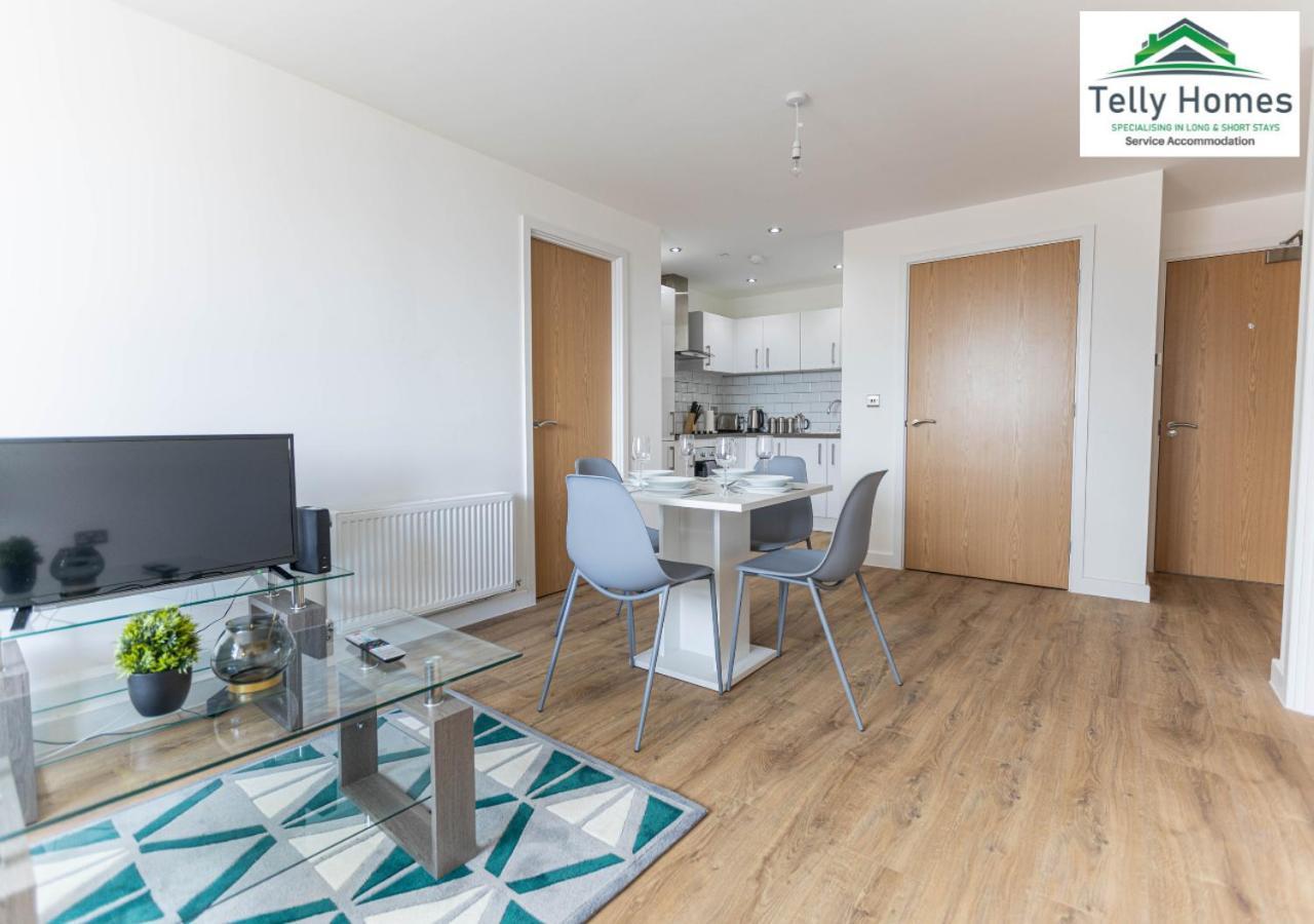 5 Percent Off Weekly And 20 Percent Off Monthly Bookings - Marigold Unit At Telly Homes Limited Birmingham City Centre -2 Bedroom Apartment, Free Wifi ภายนอก รูปภาพ