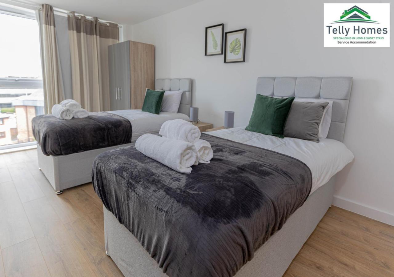 5 Percent Off Weekly And 20 Percent Off Monthly Bookings - Marigold Unit At Telly Homes Limited Birmingham City Centre -2 Bedroom Apartment, Free Wifi ภายนอก รูปภาพ